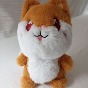 Adorable Brown and White Stuffed Animal Toy